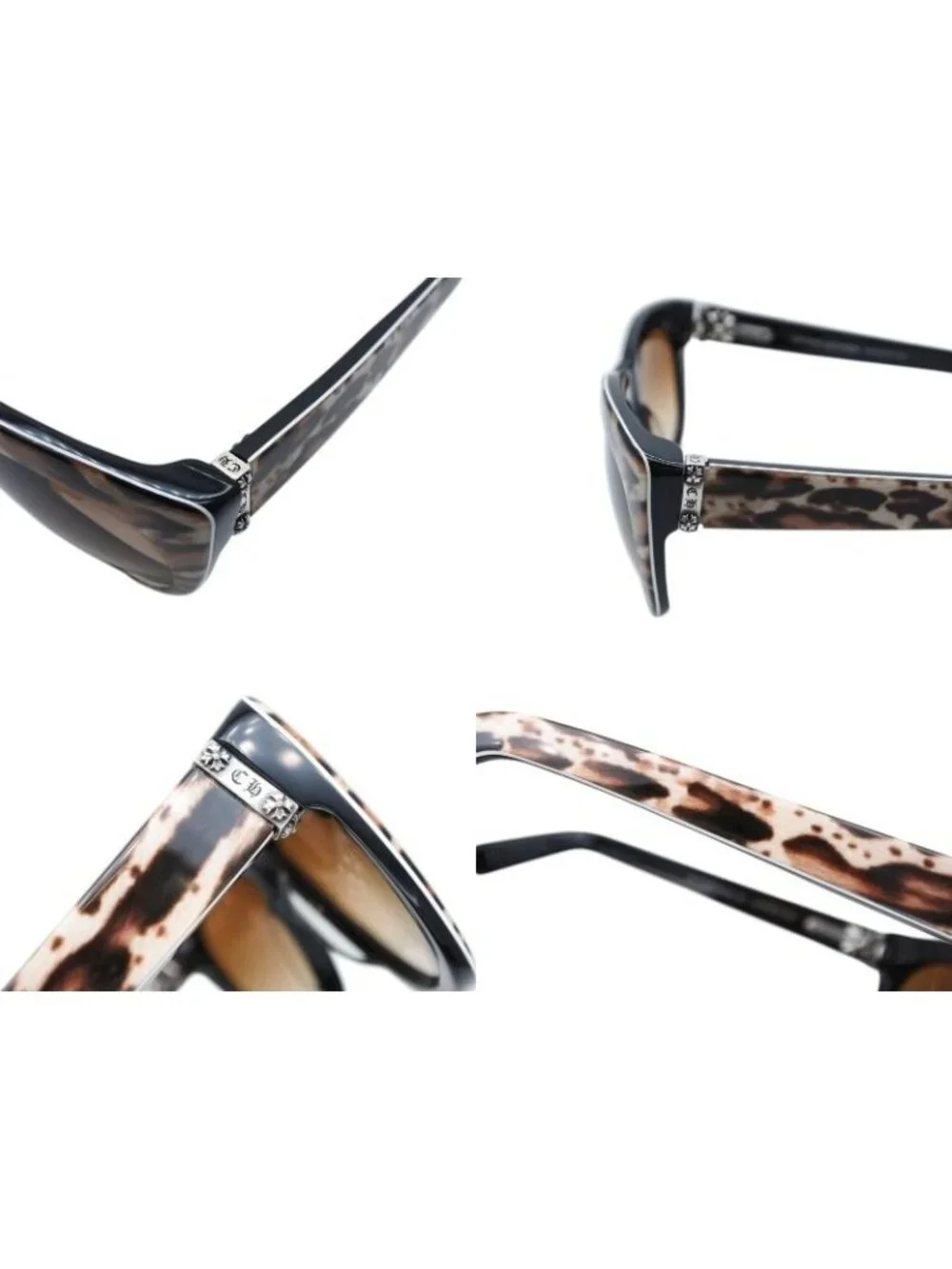 Chrome Hearts Lunchfax Sunglasses Eyewear 54 Leopard Print